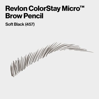 Foto 2 | Foto 2 | Lápiz De Cejas Revlon Colorstay Micro W/ Spoolie 457 Soft Black - Venta Internacional.