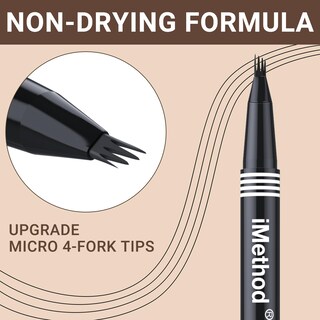 Foto 4 | Foto 4 | Bolígrafo Para Cejas Imethod Micro Con Punta De 4 Tenedores, Marrón, A Prueba De Manchas - Venta Internacional.