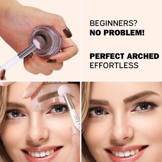 Foto 4 | Foto 4 | Kit De Estampillas Y Plantillas Para Cejas Imethod Brow Light Brown - Venta Internacional.