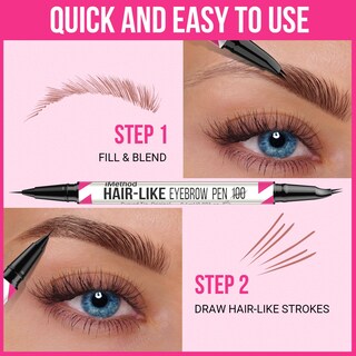 Foto 5 | Foto 5 | Bolígrafo Para Cejas Imethod Con Punta Curva Y Punta De Pincel Precisa, Color Marrón Claro - Venta Internacional.