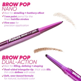 Foto 6 | Foto 6 | Lápiz De Cejas Kosas Brow Pop Nano Ultrafino Con Punta De Precisión De 1 Mm - Venta Internacional.