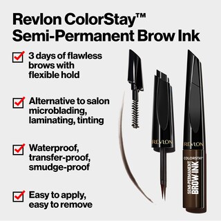 Foto 4 | Foto 4 | Tinta Para Cejas Revlon Colorstay 5 En 1 355 Marrón Oscuro A Prueba De Agua - Venta Internacional.