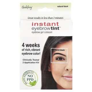 Foto 1 | Foto 1 | Tinte para Cejas Godefroy Instant Natural Black 3 Aplicaciones - Venta Internacional