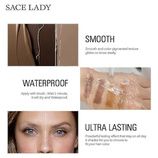 Foto 5 | Foto 5 | Crema Líquida Para Realzar Las Cejas Huoguo Impermeable 6 Ml Color-3 - Venta Internacional.