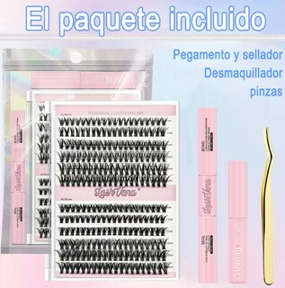Foto 2 | Foto 2 | Extensiones Xtellar Pestañas Diy, Kit De Racimos De Pestañas