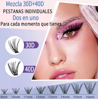 Foto 3 | Foto 3 | Extensiones Xtellar Pestañas Diy, Kit De Racimos De Pestañas
