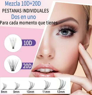Foto 2 | Foto 2 | Extensiones Xtellar Pestañas Diy, Kit De Racimos De Pestañas