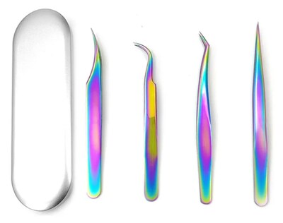 Foto 1 | Foto 1 | Set Xtellar De 4 Pinzas Para Pestañas Visón Camaleón Con Estuche