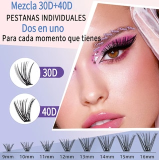 Foto 2 | Foto 2 | Extensiones Xtellar Pestañas Diy, Kit De Racimos De Pestañas Mixto