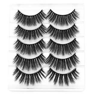 Foto 1 | Foto 1 | Pestañas Postizas Huoguo Maquillaje Natural Hecho A Mano 5 Pares - Venta Internacional.