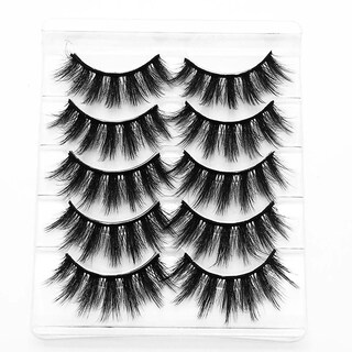 Foto 2 | Foto 2 | Pestañas Postizas Huoguo Maquillaje Natural Hecho A Mano 5 Pares - Venta Internacional.