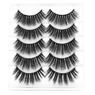 Foto 1 | Foto 1 | Pestañas Postizas Huoguo  Maquillaje Natural Hecho A Mano  5 Pares - Venta Internacional.