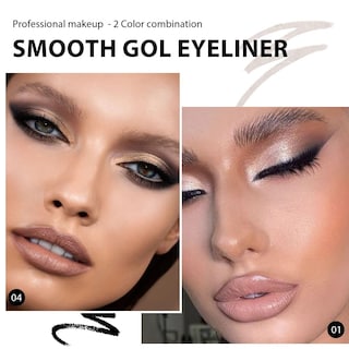 Foto 2 | Foto 2 | Set De Maquillaje Evpct En Gel Delineador De Ojos A Prueba De Agua Negro Plateado - Venta Internacional.