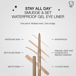 Foto 3 | Foto 3 | Delineador De Ojos En Gel Impermeable Stila Stay All Day Smudge & Set - Venta Internacional.