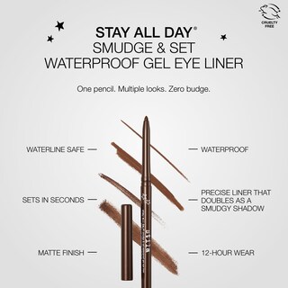 Foto 3 | Foto 3 | Delineador De Ojos Stila Stay All Day Smudge & Set Waterproof Espresso - Venta Internacional.