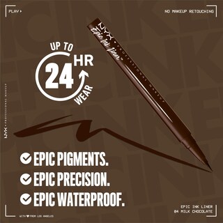 Foto 5 | Foto 5 | Delineador Líquido Impermeable Nyx Professional Makeup Epic Ink - Venta Internacional.