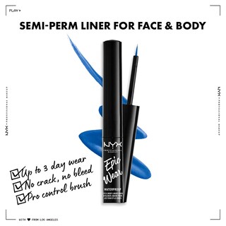 Foto 3 | Foto 3 | Delineador De Ojos Nyx Professional Makeup Epic Wear Liquid Sapphire - Venta Internacional.