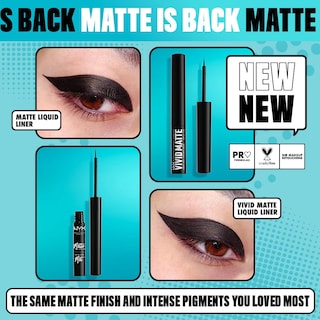 Foto 2 | Foto 2 | Eyeliner Nyx Professional Makeup Vivid Matte Liquid Black - Venta Internacional.