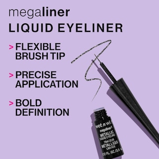 Foto 2 | Foto 2 | Delineador Líquido Wet N Wild Megaliner Metallic Brown - Venta Internacional.