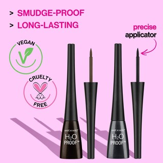 Foto 3 | Foto 3 | Liquid Liner Wet N Wild H20 Proof, Marrón Oscuro, 5 Ml (x2) - Venta Internacional.