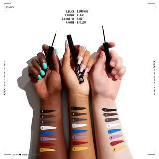 Foto 6 | Foto 6 | Eyeliner Nyx Professional Makeup Epic Wear Liquid White - Venta Internacional.