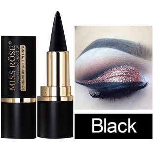 Foto 2 | Foto 2 | Delineador De Ojos En Gel Miss Rose M Black A Prueba De Manchas Para Mujer - Venta Internacional.