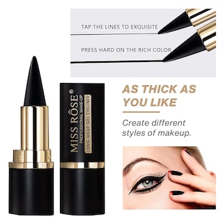 Foto 7 | Foto 7 | Delineador De Ojos En Gel Miss Rose M Black A Prueba De Manchas Para Mujer - Venta Internacional.