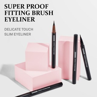 Foto 2 | Foto 2 | Delineador De Ojos Cosnori Superproof Brush 02 Negro Y Marrón 0,6 G - Venta Internacional.