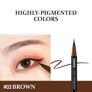 Foto 5 | Foto 5 | Delineador De Ojos Cosnori Superproof Brush 02 Negro Y Marrón 0,6 G - Venta Internacional.