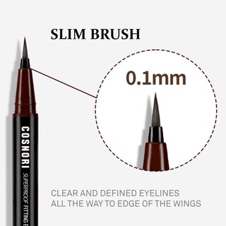 Foto 6 | Foto 6 | Delineador De Ojos Cosnori Superproof Brush 02 Negro Y Marrón 0,6 G - Venta Internacional.