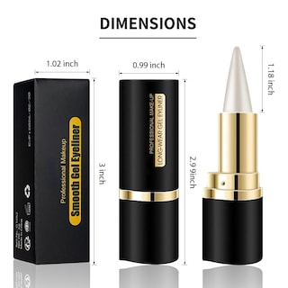 Foto 7 | Foto 7 | Set De Lápices Delineadores De Ojos Kaely, Gel Negro Y Plateado, Impermeable, 2 Unidades - Venta Internacional.