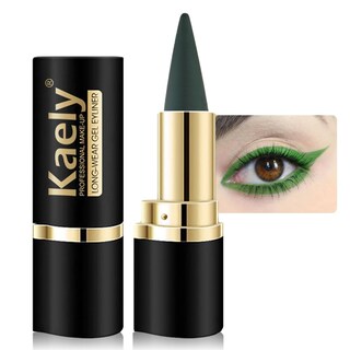 Foto 1 | Foto 1 | Lápiz Delineador De Ojos En Gel Kaely, Verde Oscuro, Impermeable, A Prueba De Manchas - Venta Internacional.