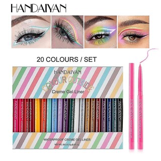 Foto 3 | Foto 3 | Delineador De Ojos Huoguo Delineador De Gel Impermeable Con Neón Pastel 20 Unidades/caja - Venta Internacional.
