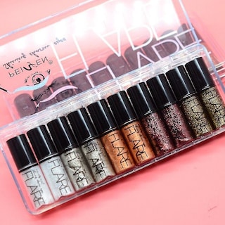 Foto 4 | Foto 4 | Delineador De Ojos Charm Shine 10 Unidades Purpurina De Maquillaje Profesional - Venta Internacional.