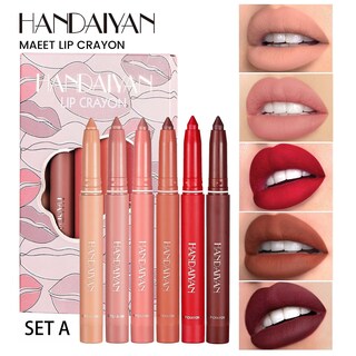 Foto 1 | Foto 1 | Set De Delineadores De Labios Huoguo 6 Colores Corte Giratorio Doble Uso - Venta Internacional.