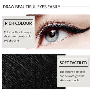 Foto 4 | Foto 4 | Delineador De Ojos Impermeable Huoguo Matte Negro De Secado Rápido 26 G - Venta Internacional.