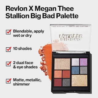 Foto 3 | Foto 3 | Venta Internacional - Paleta De Sombras De Ojos Revlon Big Bad Face X Megan Thee Stallion