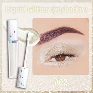 Foto 2 | Foto 2 | Set De Sombras De Ojos Liquid Shimmery Glitter Evpct 02#, Color Blanco - Venta Internacional.