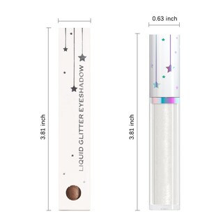 Foto 6 | Foto 6 | Set De Sombras De Ojos Liquid Shimmery Glitter Evpct 02#, Color Blanco - Venta Internacional.