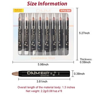 Foto 6 | Foto 6 | Set De Sombras De Ojos Color Crema Evpct Brightener Stick Para Mujer, 8 Unidades - Venta Internacional.
