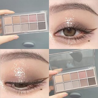 Foto 5 | Foto 5 | Paleta De Sombras De Ojos Erinde 10 Colores Mate Para Mujeres Mayores - Venta Internacional.