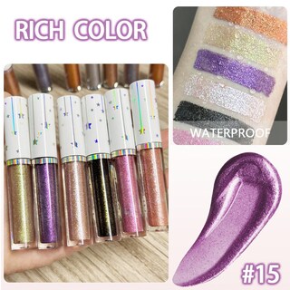 Foto 5 | Foto 5 | Set De Sombras De Ojos Liquid Shimmery Glitter Evpct 15# - Venta Internacional.