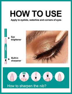 Foto 7 | Foto 7 | Eyeshadow Stick Erinde Iluminador De Ojos A Prueba De Agua, Color Malva Y Marrón - Venta Internacional.