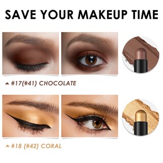 Foto 5 | Foto 5 | Sombra De Ojos En Crema Focallure Fancy Tabac Waterproof, 2 Unidades - Venta Internacional.