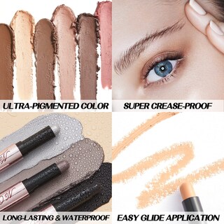 Foto 4 | Foto 4 | Sombra De Ojos En Barra Focallure Sonne No Crease Matte & Shimmer - Venta Internacional.