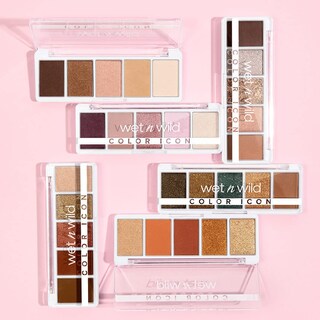 Foto 7 | Foto 7 | Paleta De Sombras De Ojos Wet N Wild Color Icon 5 Colores Pan Pink Camo Flaunt - Venta Internacional.