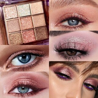 Foto 2 | Foto 2 | Paleta De Sombras De Ojos Cakaila 9 Colors Glitter Shimmer Makeup - Venta Internacional.