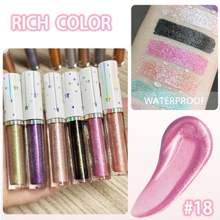 Foto 5 | Foto 5 | Set De Sombras De Ojos Liquid Shimmery Glitter Evpct 18# Pink - Venta Internacional.