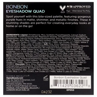 Foto 7 | Foto 7 | Paleta De Sombras De Ojos Sigma Bonbon Para Mujer, 4 Colores, 4,2 Ml - Venta Internacional.