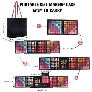 Foto 6 | Foto 6 | Kit De Maquillaje Morneca 177 Colores Con Espejo Para Mujeres Y Niñas - Venta Internacional.